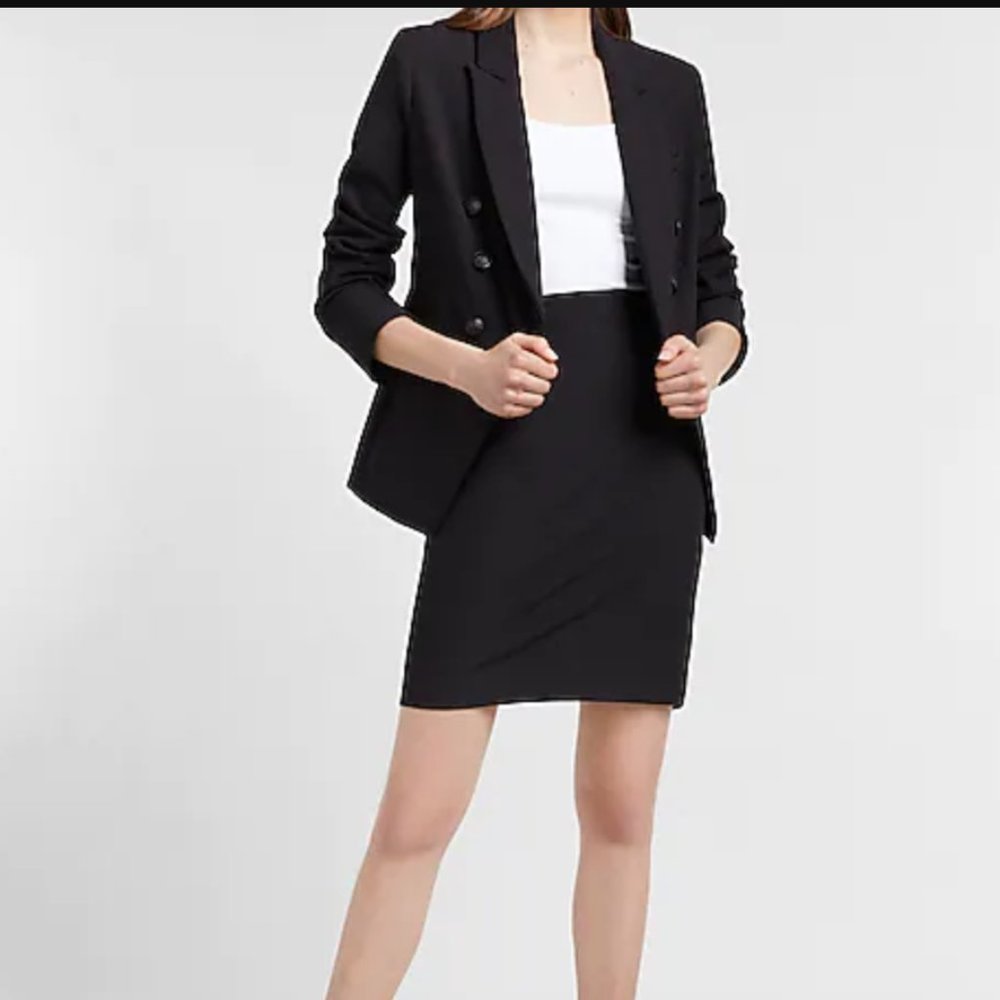 Express Design Studio Editor High Waisted Pencil Skirt